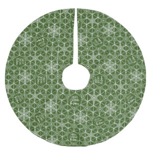 Family name Personalised Snowflake Tree Skirt