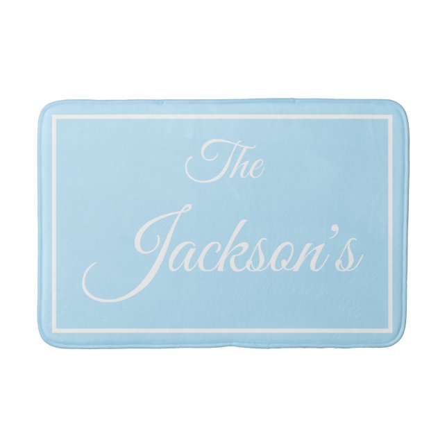 Family name personalized bath mat (Front)