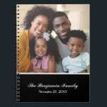 Family Name Photo Picture Personalize  Notebook<br><div class="desc">Family Name Photo Picture Personalize Journal Notebook is great to write precious family events and information. Personalize it with your photo on front. Also great to personalize and give as a gift.</div>