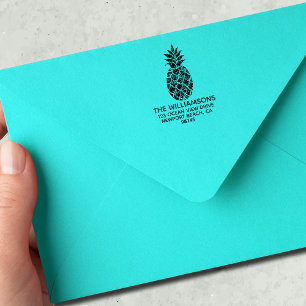 Family Name Pineapple Return Address Self-inking Stamp