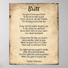 Family Name Poem Poster