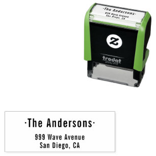 Family Name Return Address Self Inking Stamp