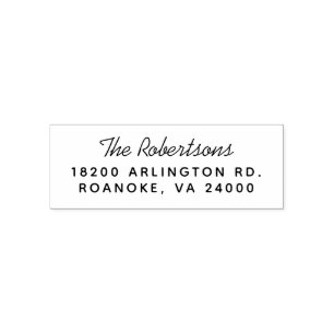 Family Name Return Address Self-inking Stamp