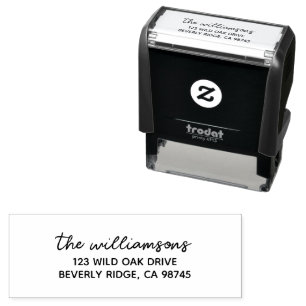 Family Name Return Address Self-inking Stamp