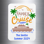 Family Name Ship Cruising Cruise Cabin Door    Magnet<br><div class="desc">This design may be personalised in the area provided by changing the photo and/or text. Or it can be customised by clicking Personalise this Template and then choosing the click to customise further option and delete or change the colour of the background, add text, change the text colour or style,...</div>