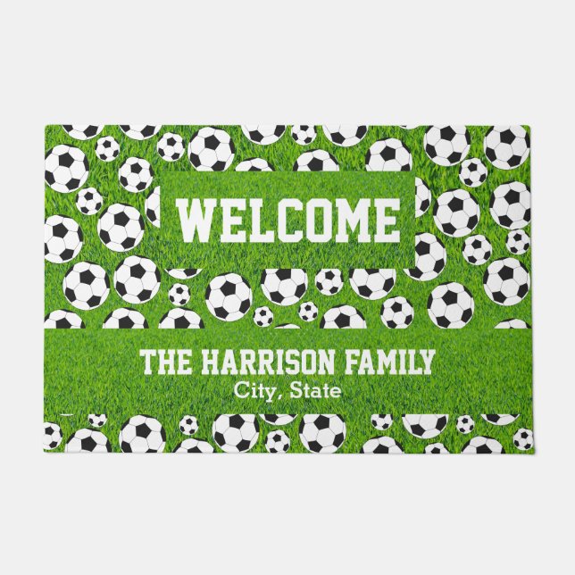 Family name & Soccer Doormat (Front)