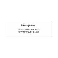 Family Name Stylish Curved Text