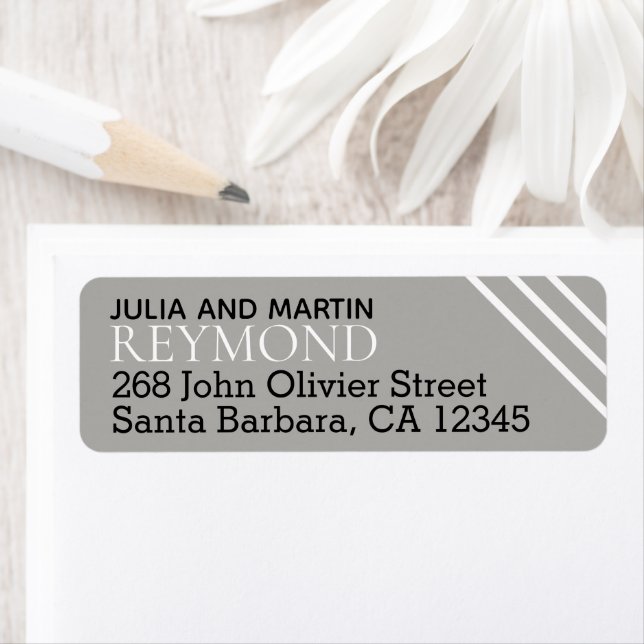 family name / surname with home address grey (Insitu)