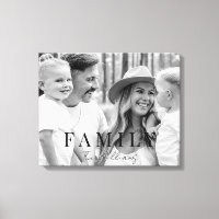 Family Name Typography B/W Portrait Large 