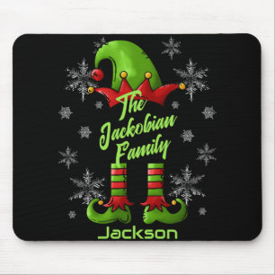 Family Name Year Reunion Matching Christmas Elf T Mouse Mat