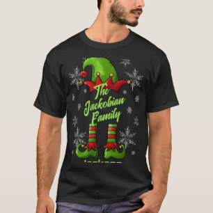 Family Name Year Reunion Matching Christmas Elf T  T-Shirt