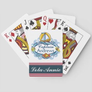 Family / Nautical Captain Playing Cards - SRF