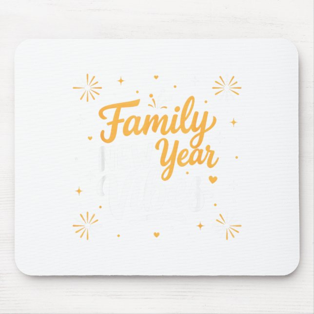 Family New Year 2026 Matching Party Crew  Mouse Mat (Front)