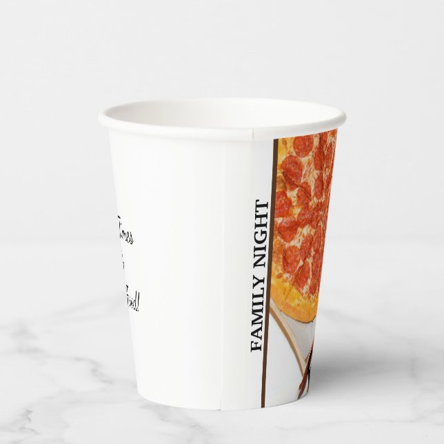 Family Night Pizza  Paper Cups (Right)