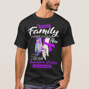 Family Nobody Fights Alone Team Ulcerative Colitis T-Shirt