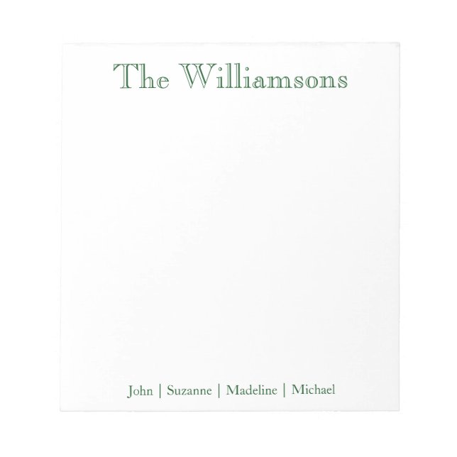 Family Notepad (Front)