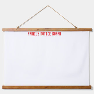 family notice board hanging tapestry