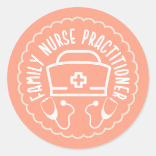  Family Nurse Practitioner Classic Round Sticker