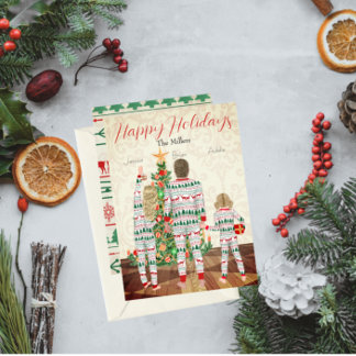 Family of 3- Flat Holiday Card
