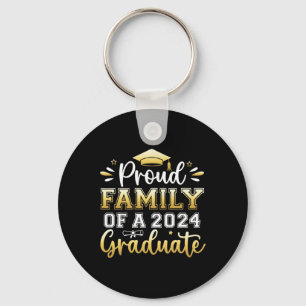 Family Of A 2024 Graduate Senior Graduation Men Wo Key Ring