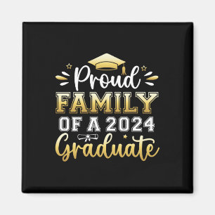 Family Of A 2024 Graduate Senior Graduation Men Wo Magnet