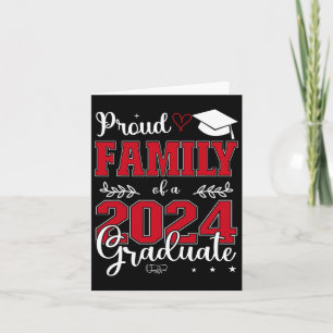Family Of A Cl Of 2024 Graduate For Graduation Card