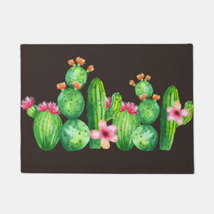 Family Of Cactus Doormat