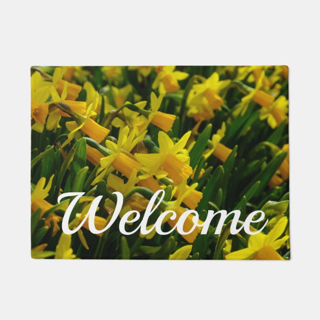 Family Of Daffodils Welcome Doormat (Front)