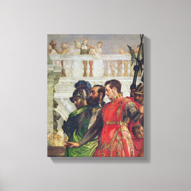 Family of Darius before Alexander the Great Canvas Print (Front)