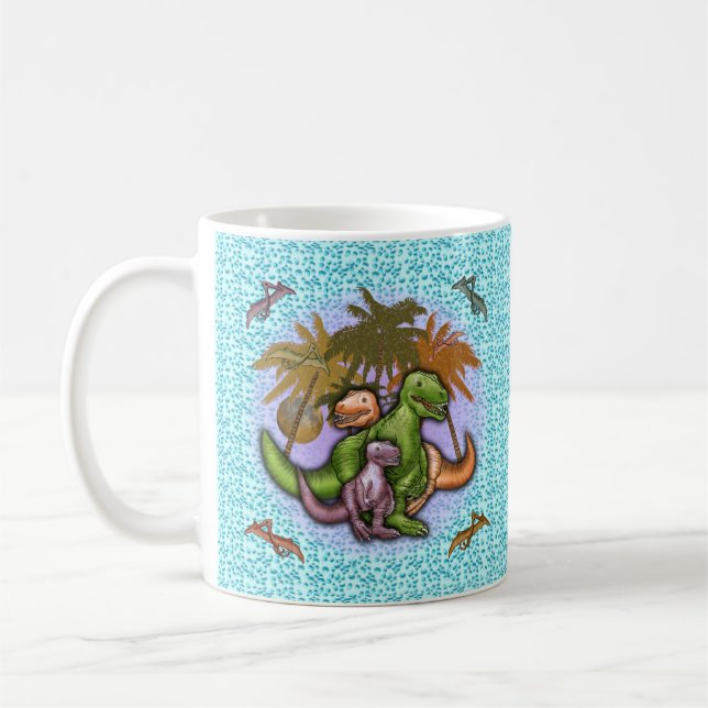 Family of Dinosaurs  mug (Left)
