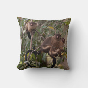 Family of Marmoset Monkeys Cushion