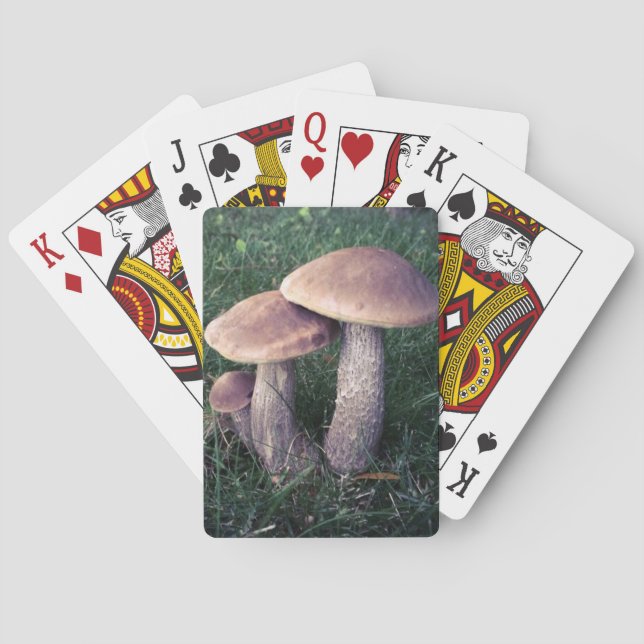 Family of Mushrooms Playing Cards (Back)