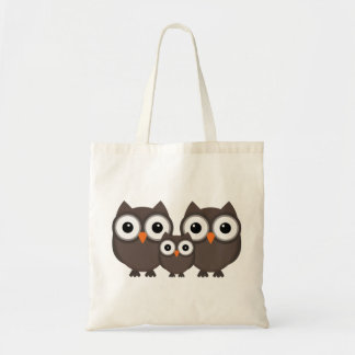 Family of owls tote bag