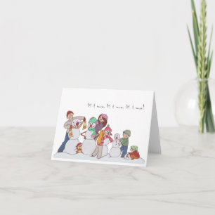 Family of Snowmen Notecard