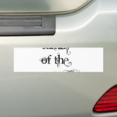 Family of the Groom Bumper Sticker (On Car)