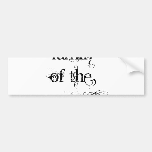 Family of the Groom Bumper Sticker (Front)