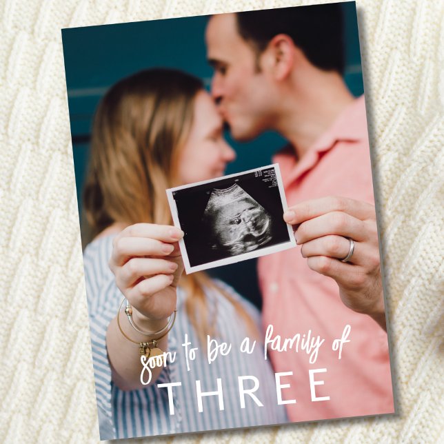 Family of Three Full Photo Pregnancy Announcement (Creator Uploaded)