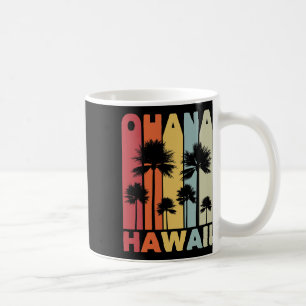 Family Ohana Hawaiian Retro Hawaii Tropical Summer Coffee Mug