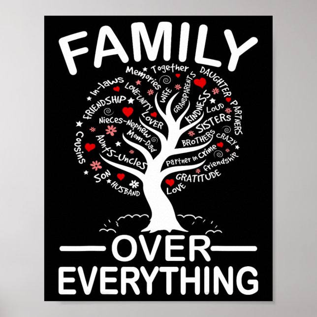 Family Over Everything Matching Family Reunion Par Poster (Front)