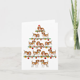 Family Pajama Sets Christmas Matching Beagle Dog X Card