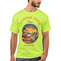 Family party tee shirts colourful