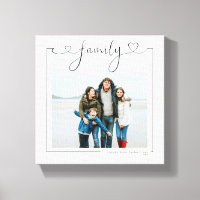 Family Personalised Photo and Text Love Typography