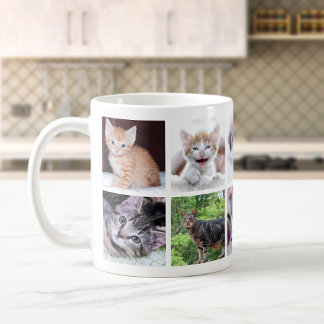 Family Pet Photo Collage Coffee Mug