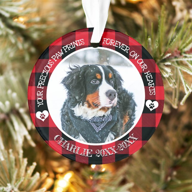 Family Pet Photo Memorial  Ornament (Creator Uploaded)