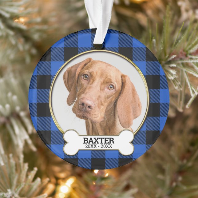 Family Pet Photo Memorial Ornament (Tree)