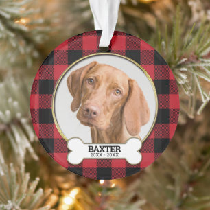 Family Pet Photo Memorial  Ornament