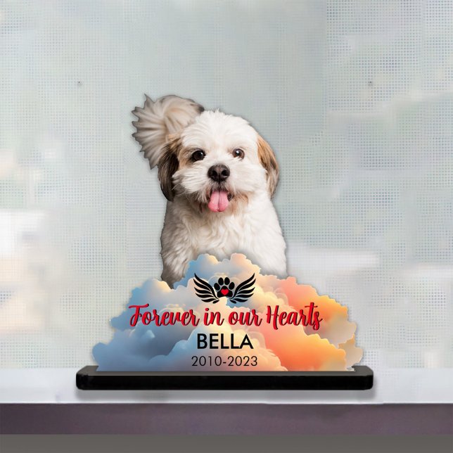 Family Pet Photo Memorial Sculpture Cutout Standing Photo Sculpture (Pet Photo Memorial Sculpture Cutout)