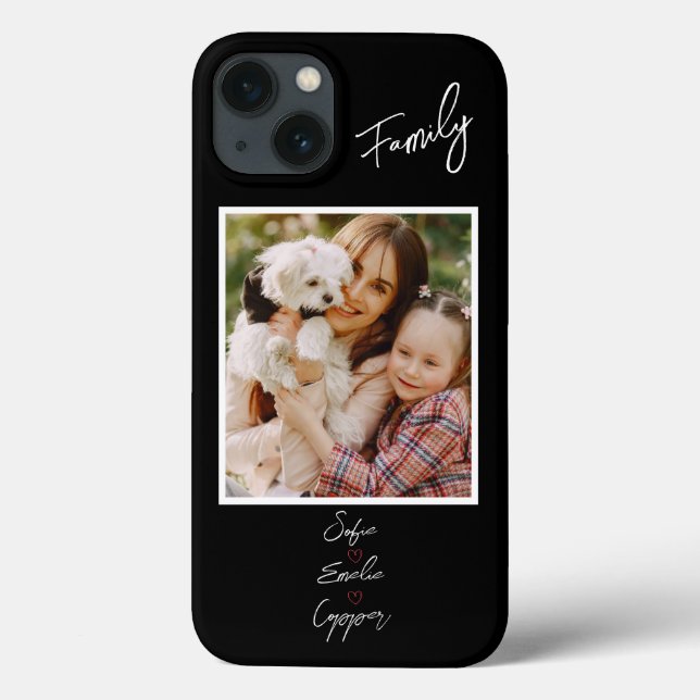 Family phone cases -  Personalised Name (Back)