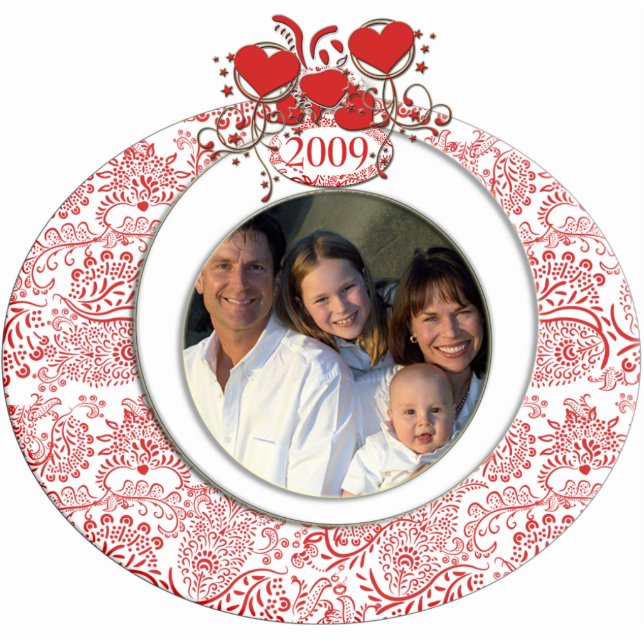 Family Photo 2009 Ornament Photo Sculpture Decoration (Front)