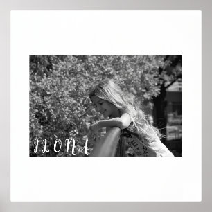 Family Photo and Name  Border Gold or Silver F Foil Prints